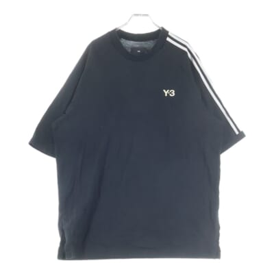 3S SS 3ストライプ ショートスリーブ クルーネック半袖Tシャツ ブラック H63065 Bランク