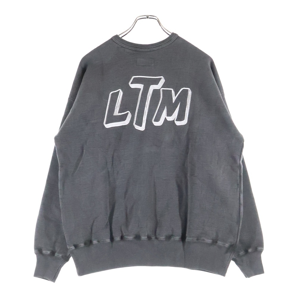 25AW EMBROIDERED CREW NECK LTM ヴィンテージ加工スウェットトレーナー 252LM-CT13 ブラック Sランク