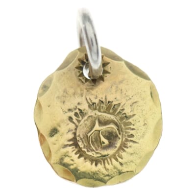 【現行】全金in太陽メタル大 ペンダントトップ ゴールド Bランク