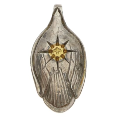 K18付きスプーン ペンダントトップ シルバー/ゴールド Bランク