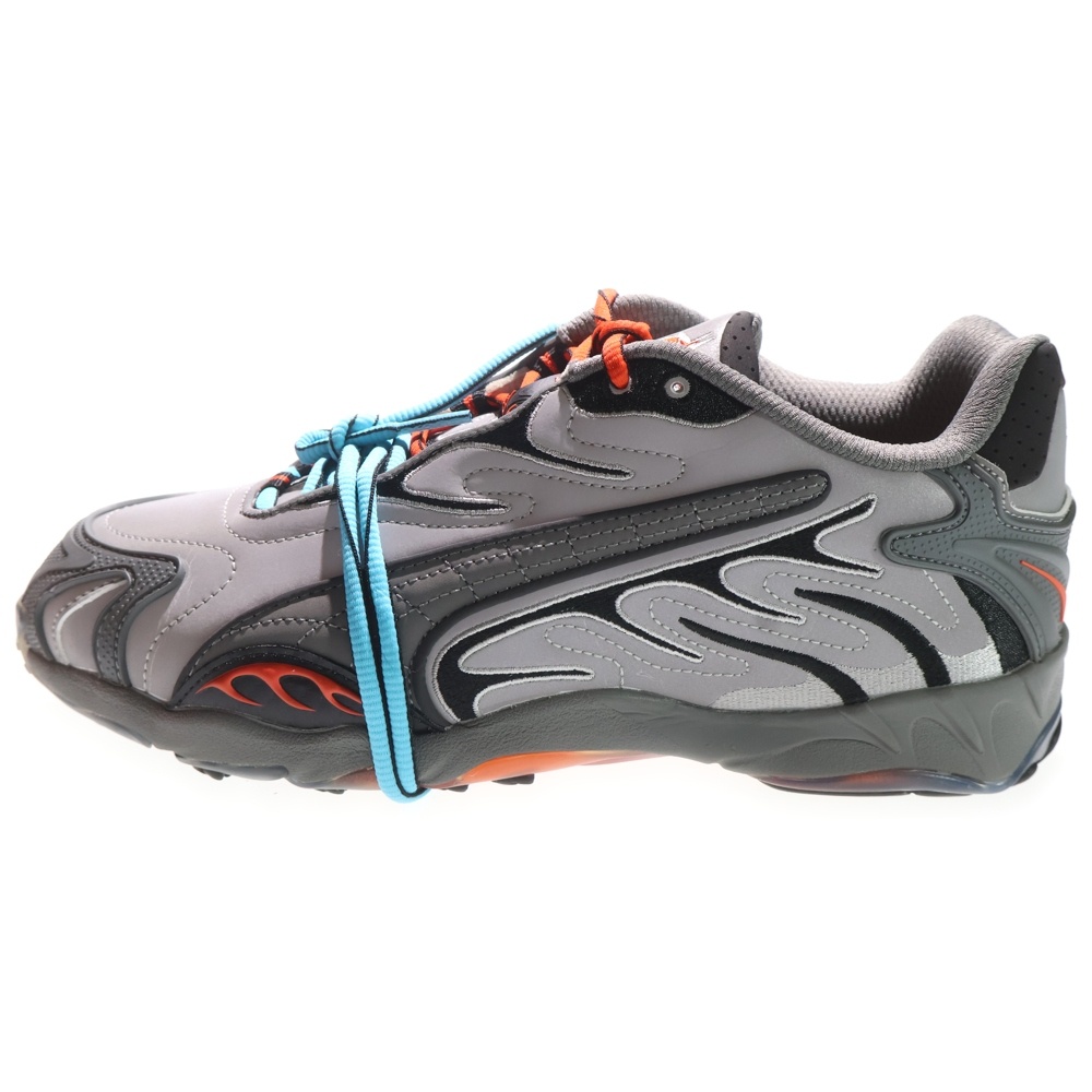 ×A$AP ROCKY INHALE REFLE エイサップ・ロッキー インへイル リフレ ローカットスニーカー 405383-01 グレー US9.5/27.5cm Sランク