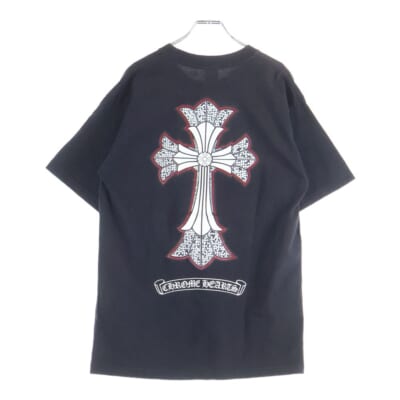 OLD DBL CH CRS オールドダブルCHクロスプリント 半袖Tシャツ ブラック Bランク