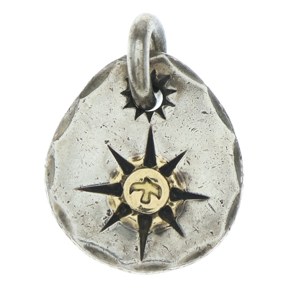 たたきメタル小 ペンダントトップ シルバー/ゴールド BGA068 Bランク