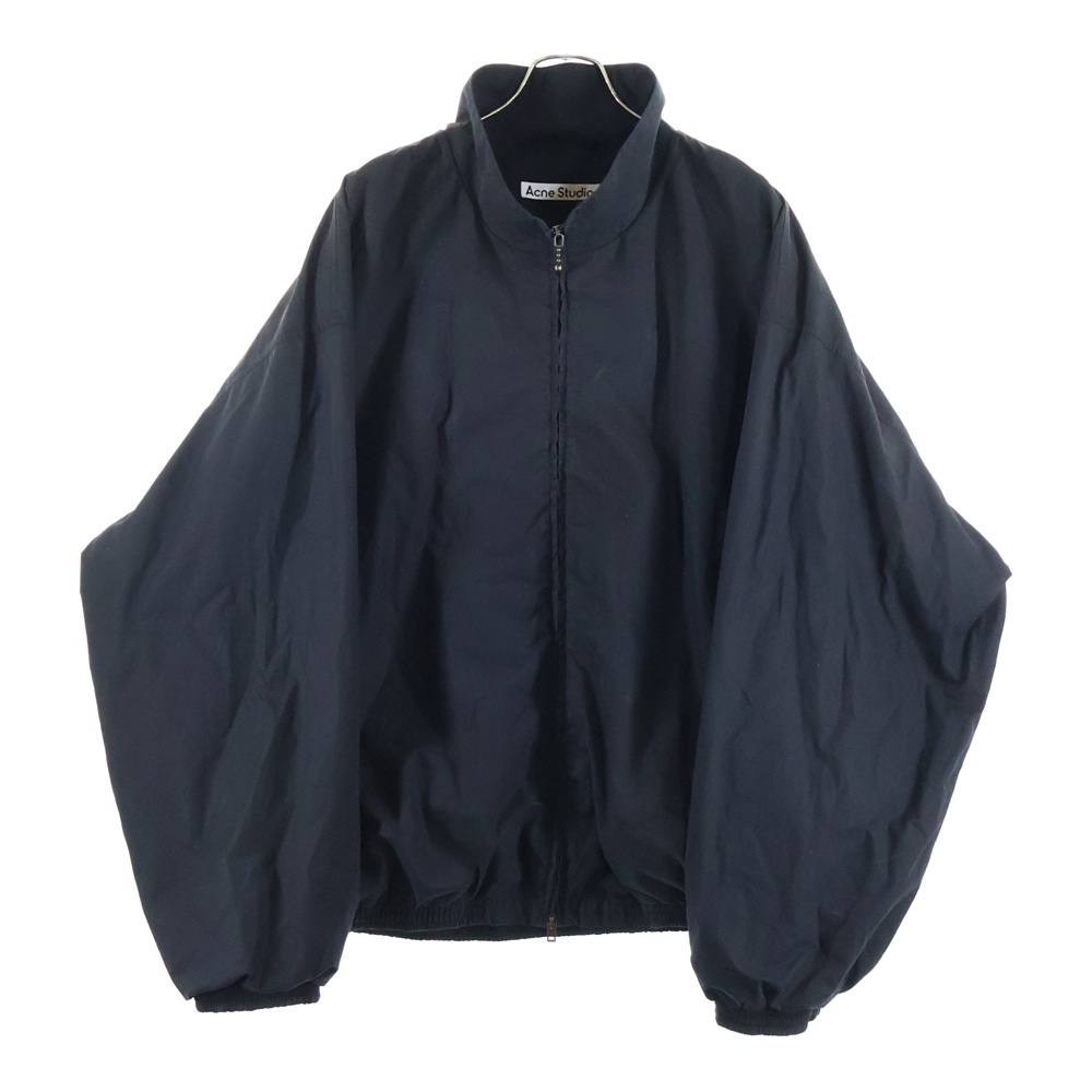 24SS ダスト加工ロゴジッパートラックジャケット FN-MN-OUTW001165 ブラック Aランク