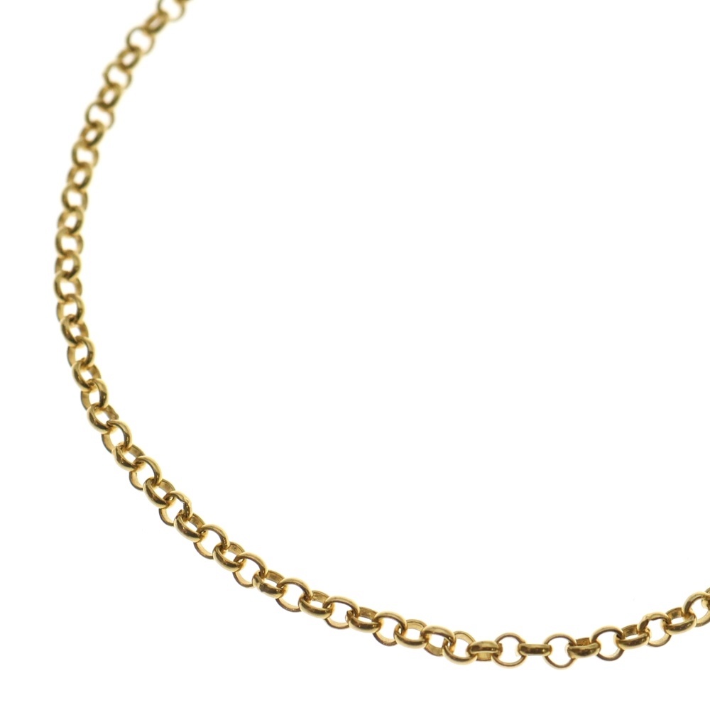 22K NECKCHAIN R18 ロールチェーンネックレス 18inch ゴールド BCA010 Bランク