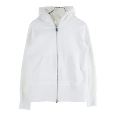 SWTSHRT HD ZIP バッククロスパッチ付き ジップアップパーカー ホワイト レディース Bランク