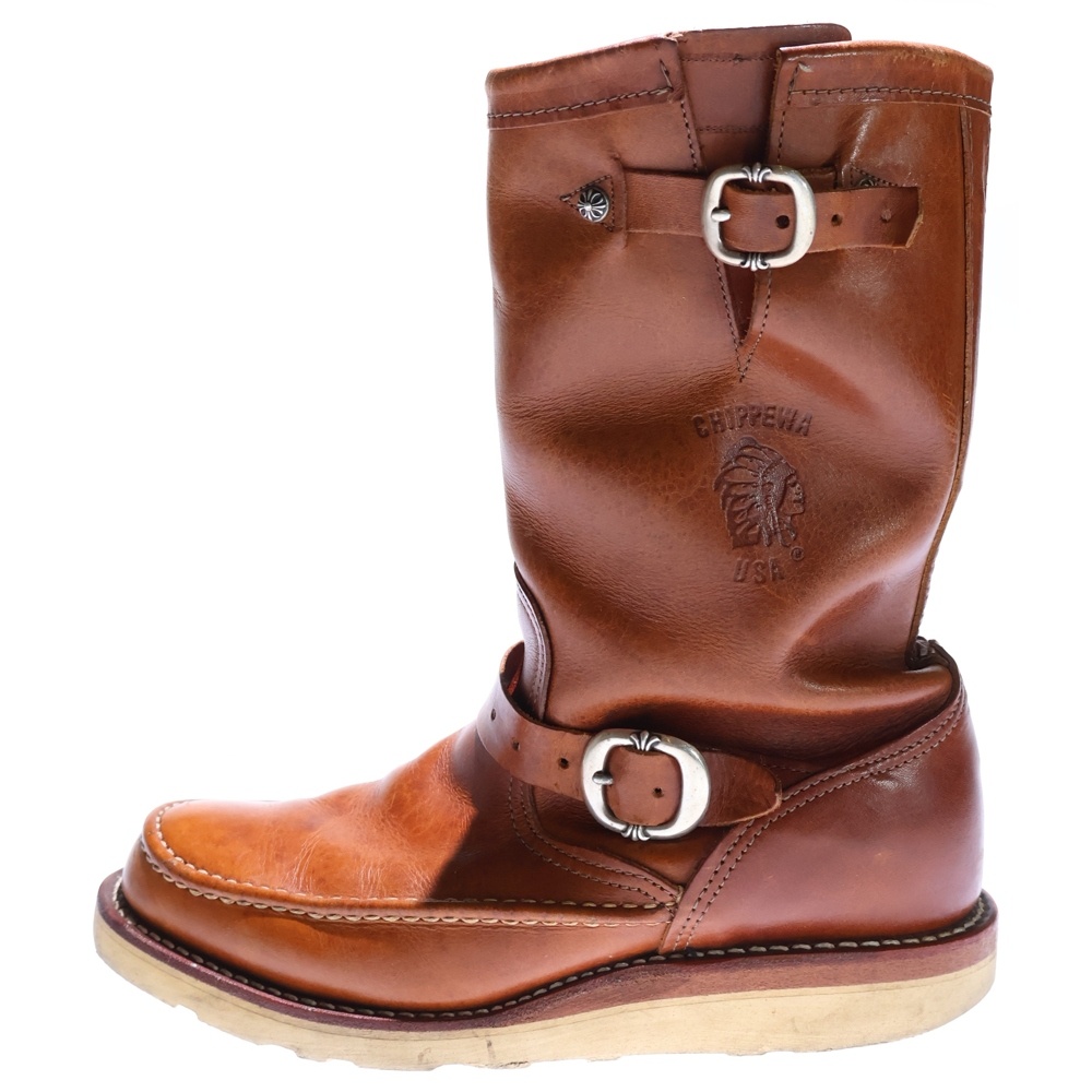 ×CHIPPEWA チペワコラボ ガンスリンガー レザー エンジニアブーツ ブラウン Bランク