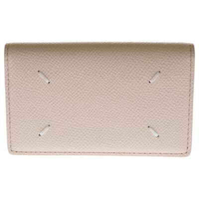 4ステッチ レザー カードケース 名刺入れ ピンク SA3VX0005 Aランク