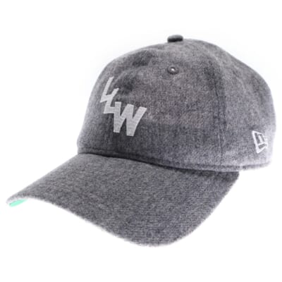 24AW ×NEWERA 9TWENTY WONY FLANNEL ニューエラ ロゴ刺繍 ウール ウォニーフランネル 6パネルキャップ 帽子 グレー 242NENED-HT01 Sランク