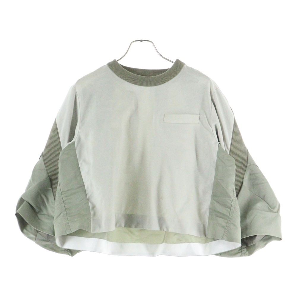 23SS Suiting X Nylon Twill Pullover ナイロン ツイル プルオーバー スウェットトレーナー カーキ レディース 23-06620 Bランク