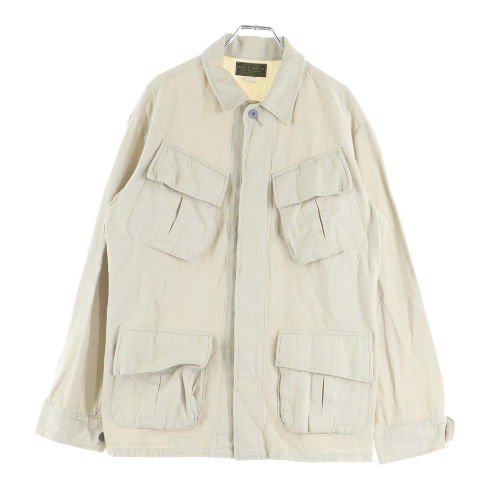 23SS × Ron Herman Cotton Linen Jacket ロンハーマン コットン リネンシャツ ジャケット アイボリー Bランク