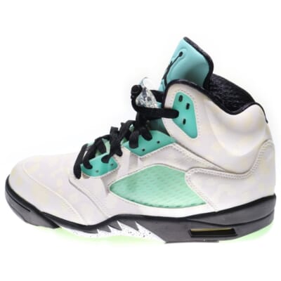 AIR JORDAN 5 ISLAND GREEN エアジョーダン アイランドグリーン ハイカットスニーカー ホワイト/ブルー US9/27cm CN2932-100 Sランク