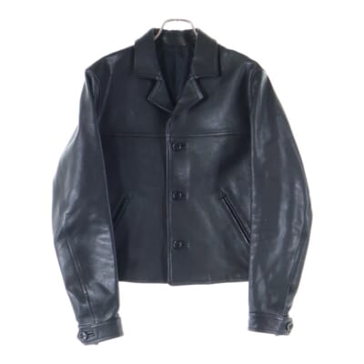 16AW 4 BOTTONS LEATHER JACKET 4ボタン レザージャケット ブラック 211146601 Bランク