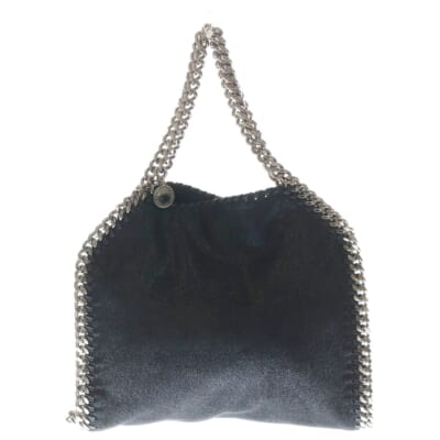 ファラベラ ミニ 2WAY チェーンショルダーバッグ ハンドバッグ シルバー/ブラック 371223 Aランク