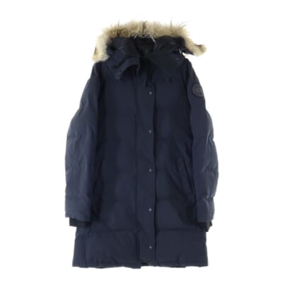 SHELBURNE PARKA シェルバーン パーカ ファー付き フーデット ジップアップ ロングダウンジャケット レディース ブラック 3802LB Bランク