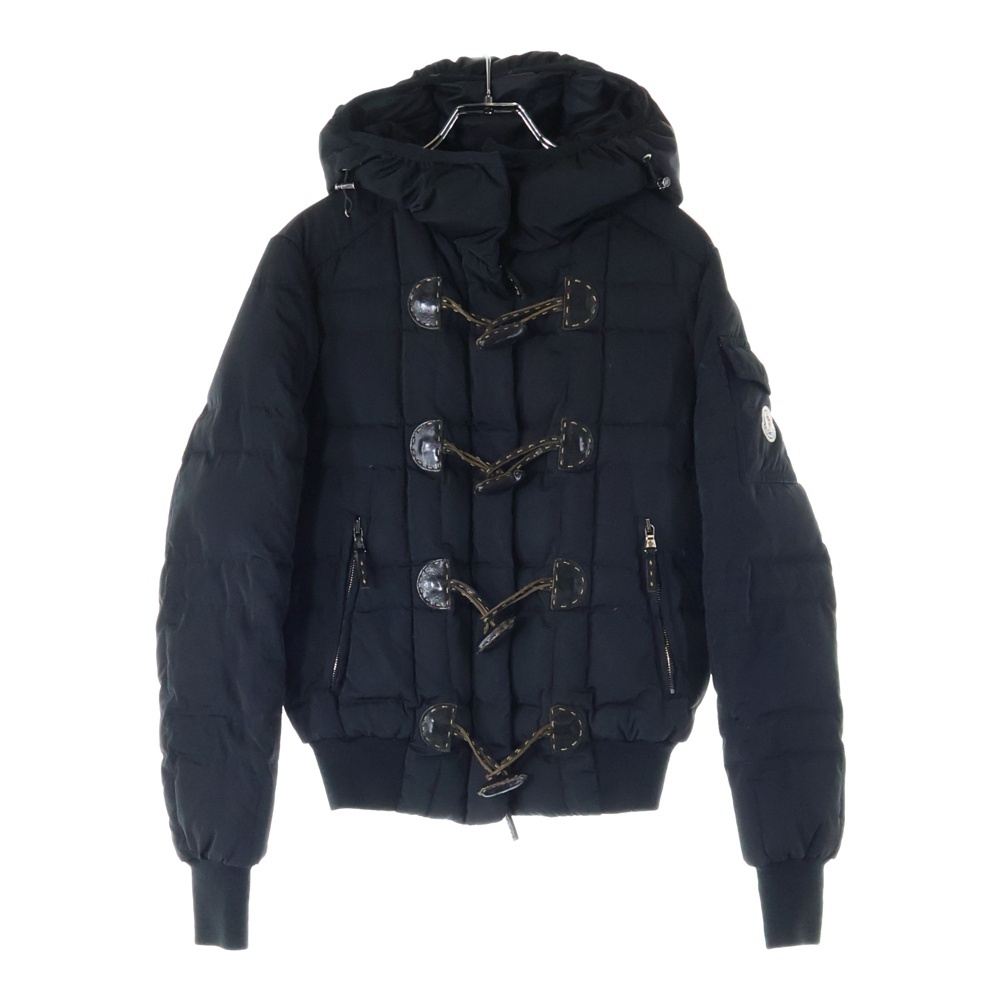 アームロゴデザイン ダブルジップポケット フーデッド ダッフルダウンジャケット レディース Z7HJ1047 Bランク