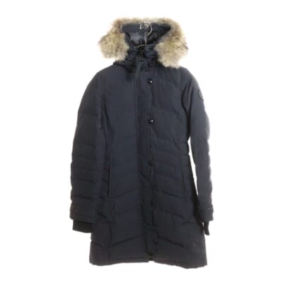 LORETTE PARKA ファーフーデッド ジップアップ ロレッタパーカー ダウンコート ネイビー レディース 2090LB Bランク