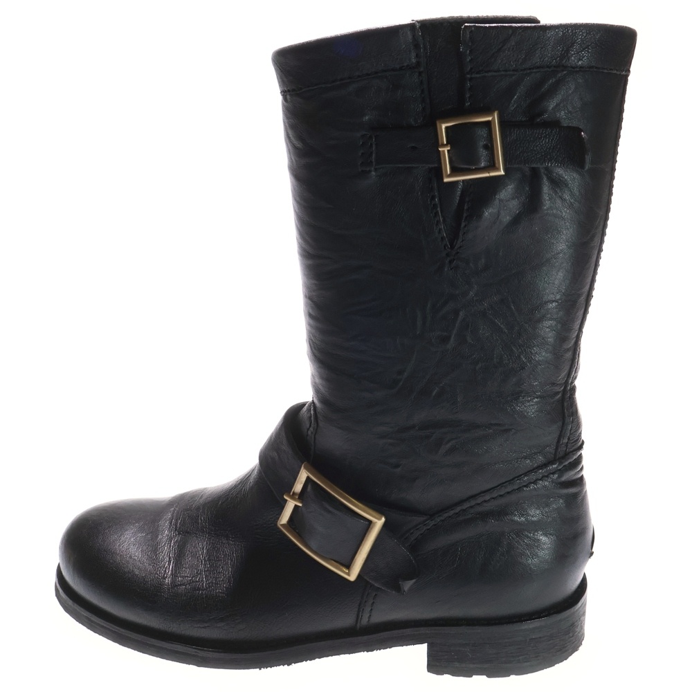 BIKER LEATHER UNLINED バイカー レザー アンラインド エンジニア ブーツ ブラック 247BIKER Bランク