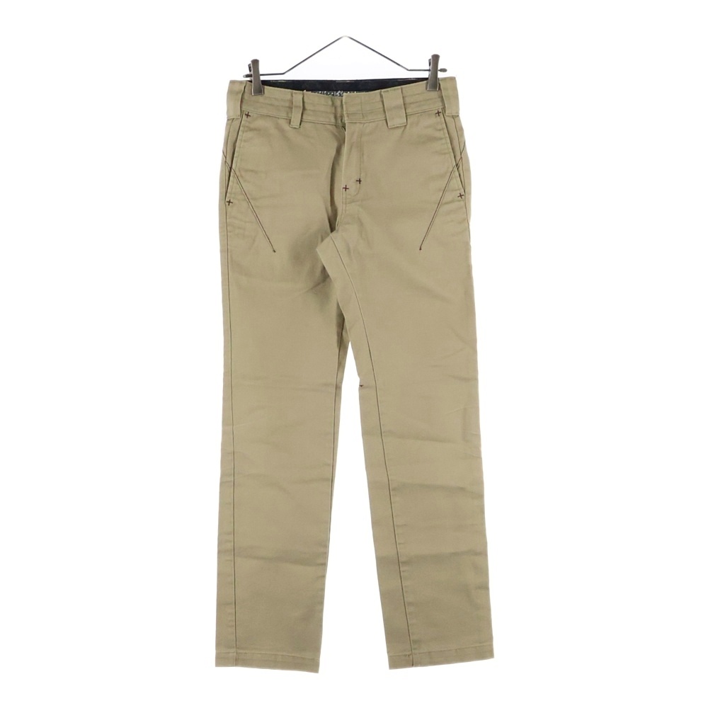 ×Dickies ディッキーズ ステッチデザイン ストレートワークパンツ ベージュ Bランク