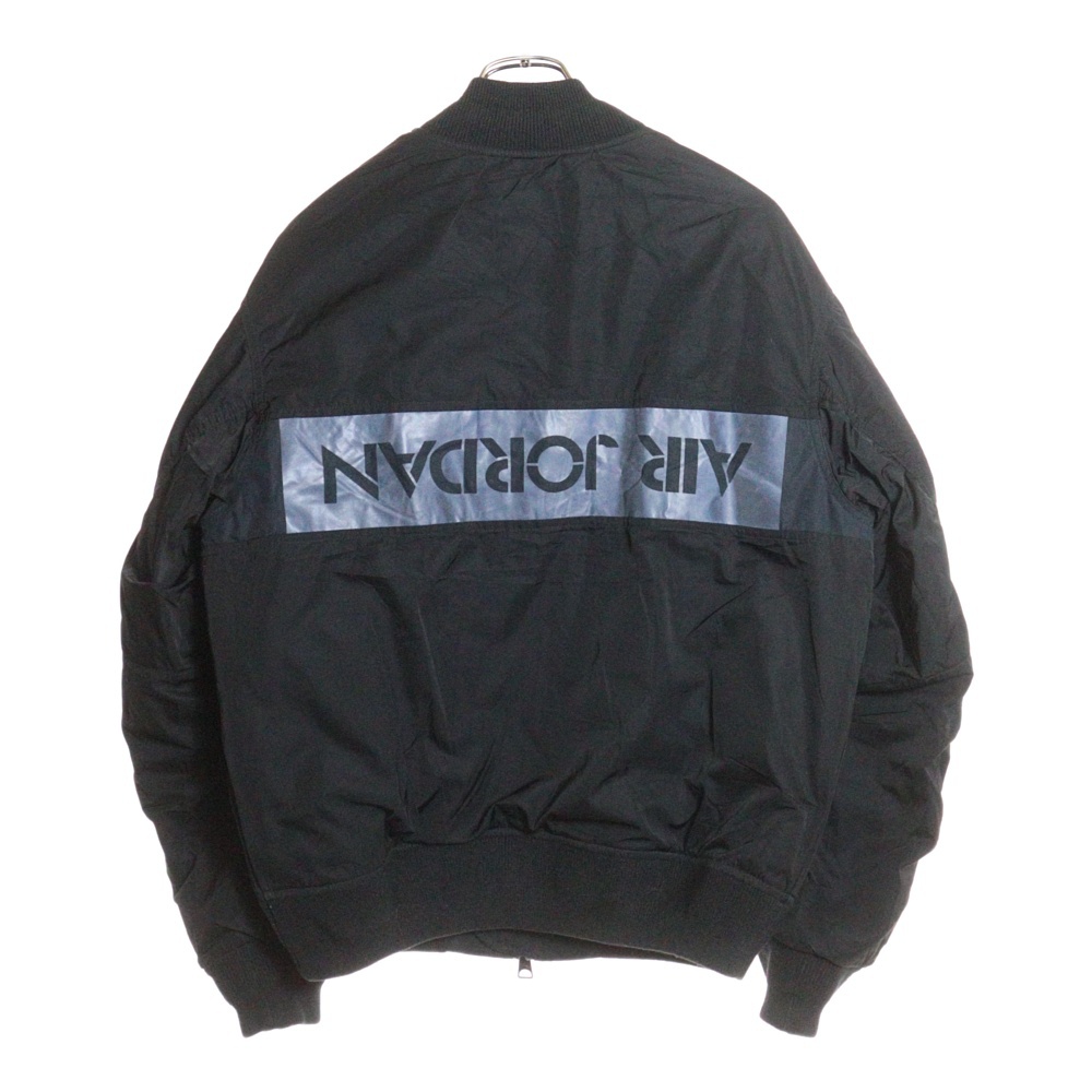 JORDAN BRAND AS M J MA-1 JACKET ジョーダンブランド ロゴデザイン フライトボンバージャケット ブラック CK6669-010 Bランク