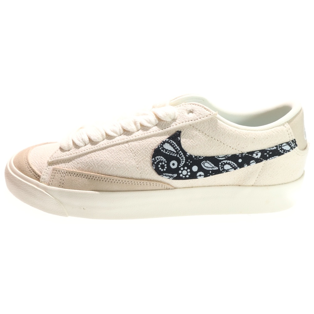 BLAZER LOW PAISLEY ブレーザー ペイズリー ローカットスニーカー ベージュ/ブラック US9.5/27.5cm DJ4665-100 Sランク