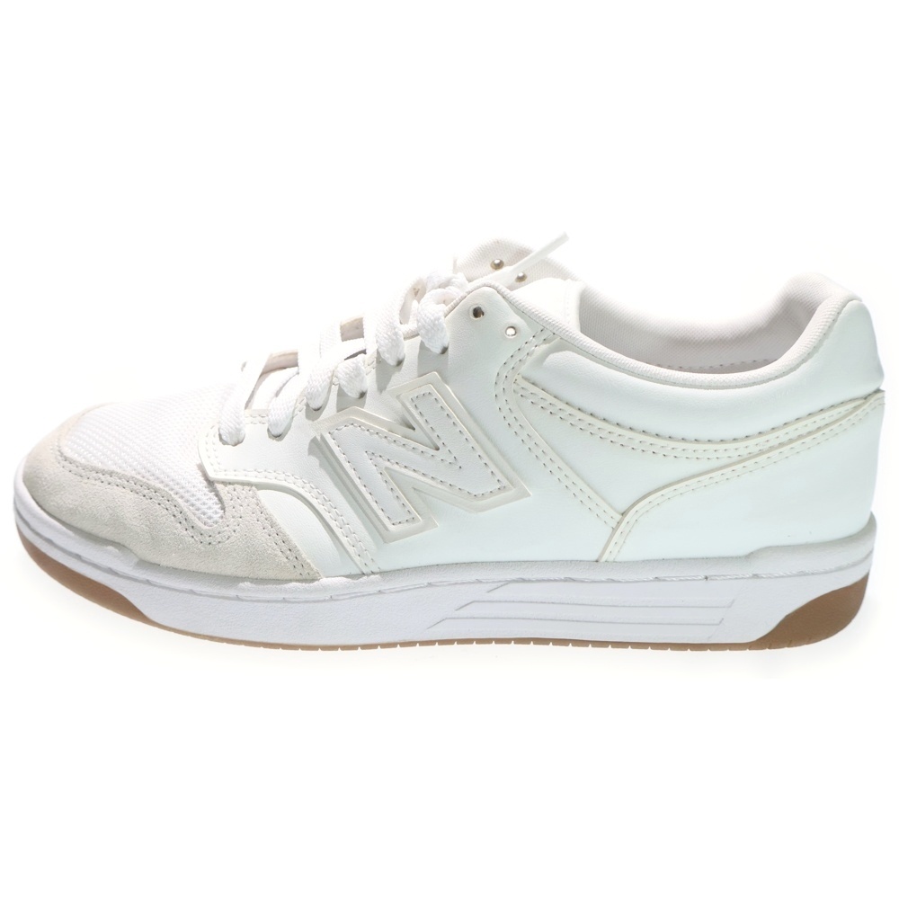 BB480LFR スエードレザー ローカットスニーカー US8.5/26.5cm ホワイト Bランク