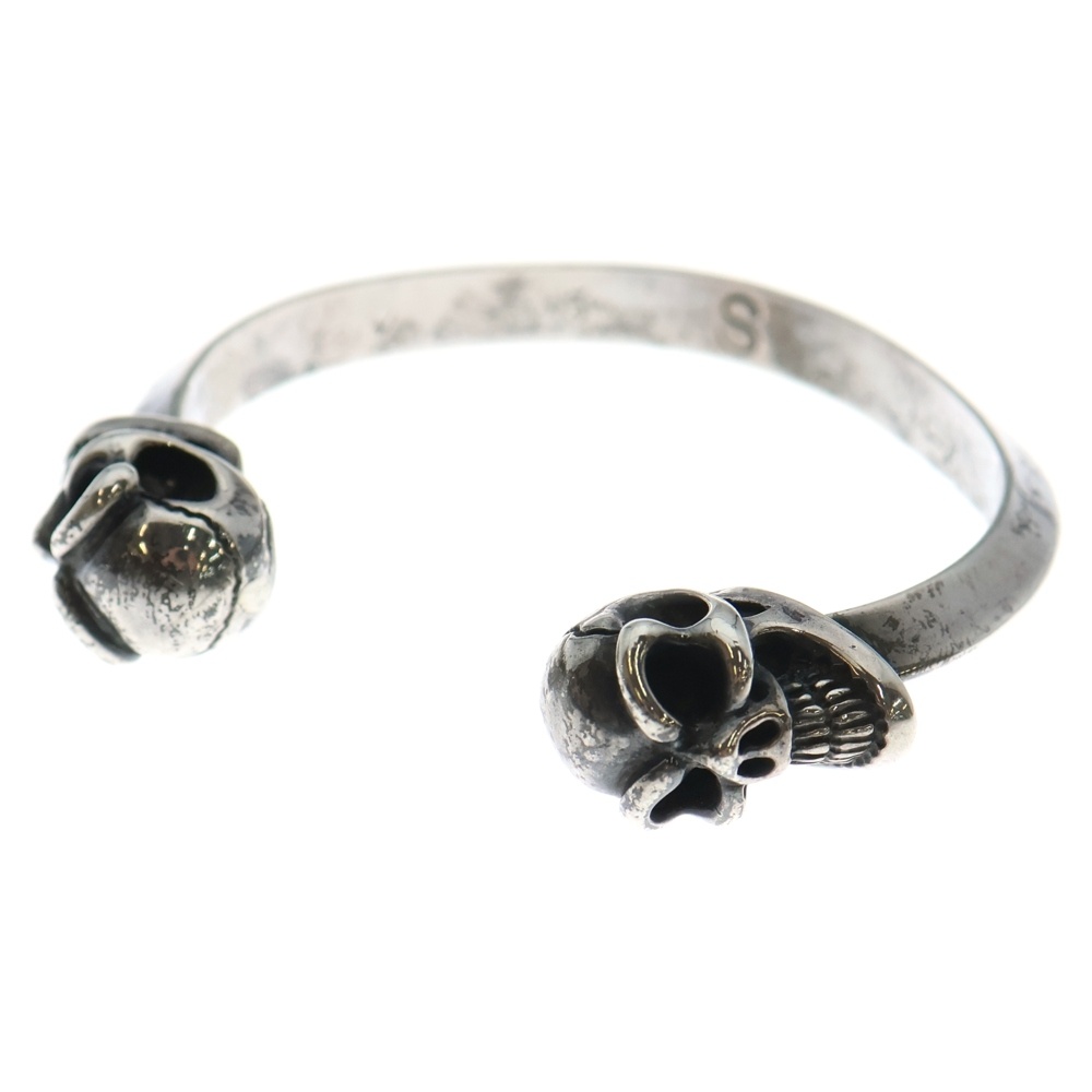 GOOD LUCK SKULL BANGLE グッドラックスカルバングル ブレスレット シルバー Bランク