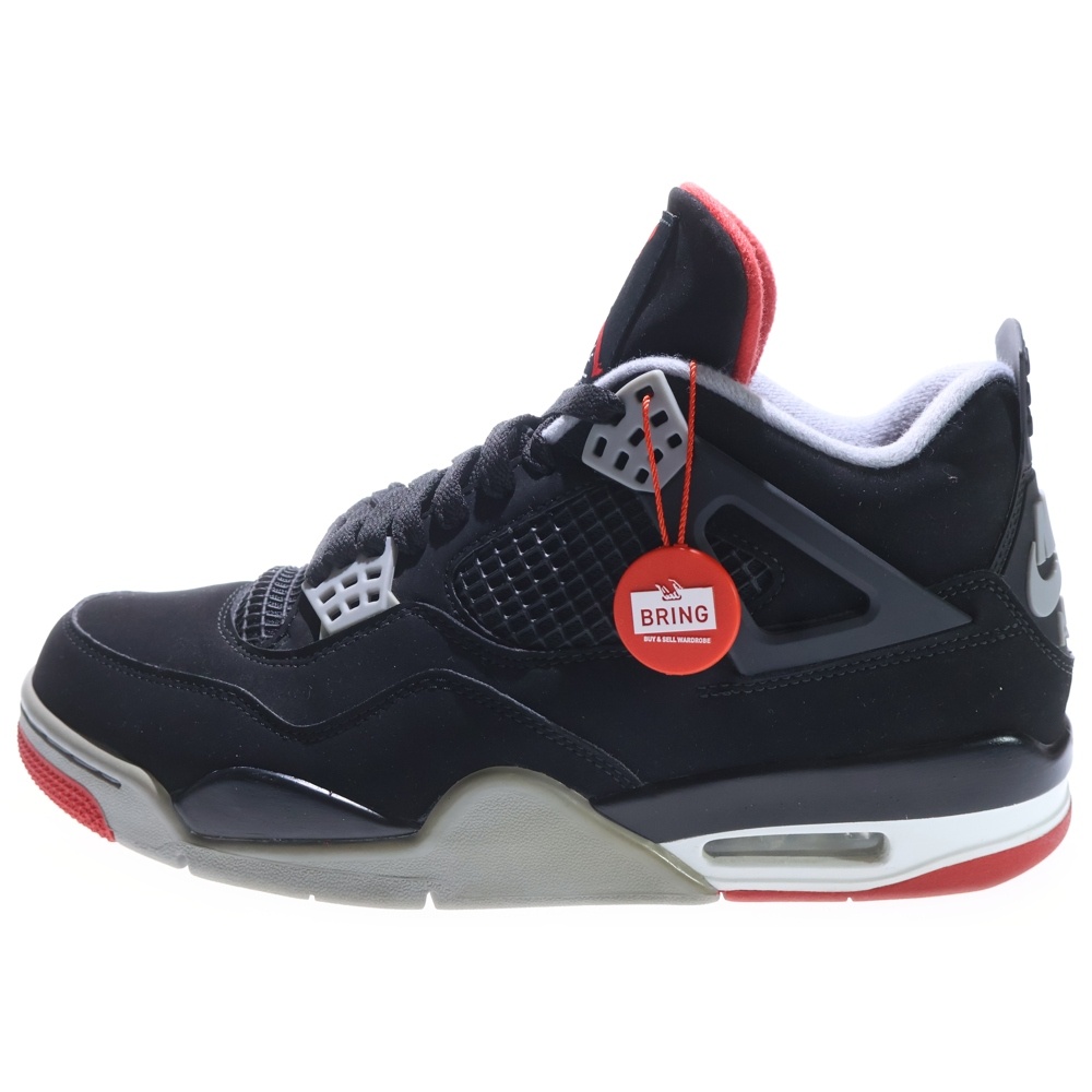 AIR JORDAN 4 RETRO BRED エアジョーダン4 レトロ ブレッド ハイカットスニーカー ブラック US8.5/26.5cm 308497-060 Bランク