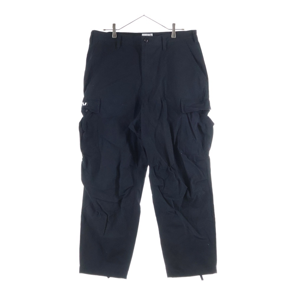 23SS MILT9601/TROUSERS/NYCO.RIPSTOP リップストップ ミル カーゴパンツ トラウザー ブラック 231WVDT-PTM09 Bランク