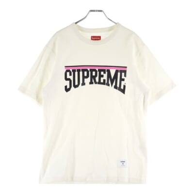 18SS Arch S/S Top アーチロゴデザイン クルーネック カットソー 半袖Tシャツ ホワイト Bランク