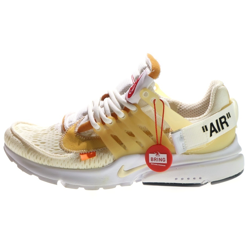 ×OFF WHITE THE 10 AIR PRESTO オフホワイト ザテン エアプレスト ローカットスニーカー ホワイト US9/27cm AA3830-100 Bランク
