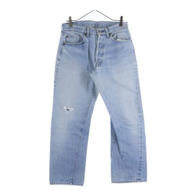 80S VINTAGE 501 USA製 スモールe ボタン裏558 セルビッチ ボタンフライ ヴィンテージ デニムパンツ インディゴ Bランク