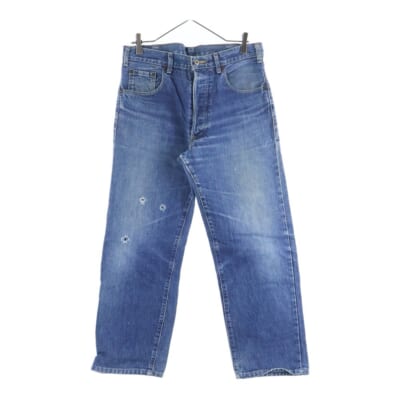 90S VINTAGE 503BXX 復刻 日本製 ボタン裏J22 ボタンフライ ヴィンテージ デニムパンツ インディゴ Bランク
