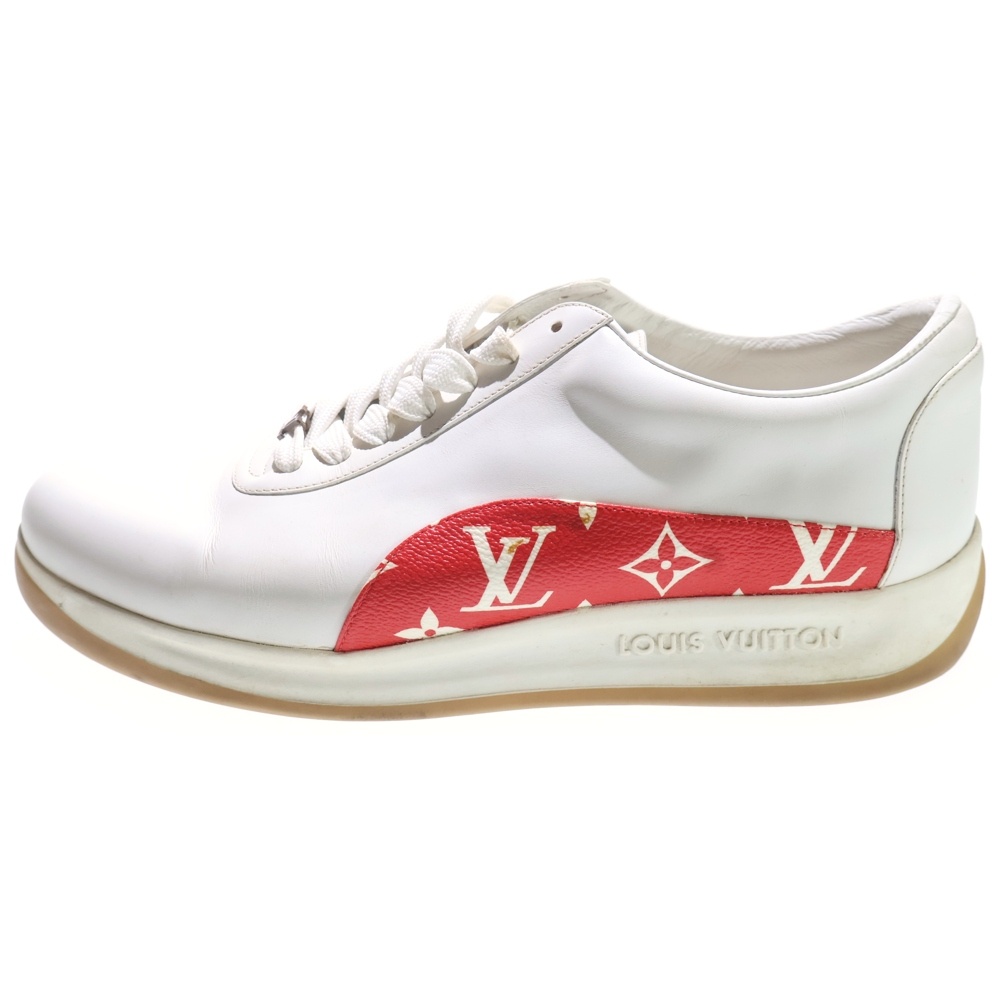 17AW ×LV SPORT SNEAKER シュプリーム スポーツ モノグラムデザイン ローカットスニーカー ホワイト 1A3EQ5 Bランク