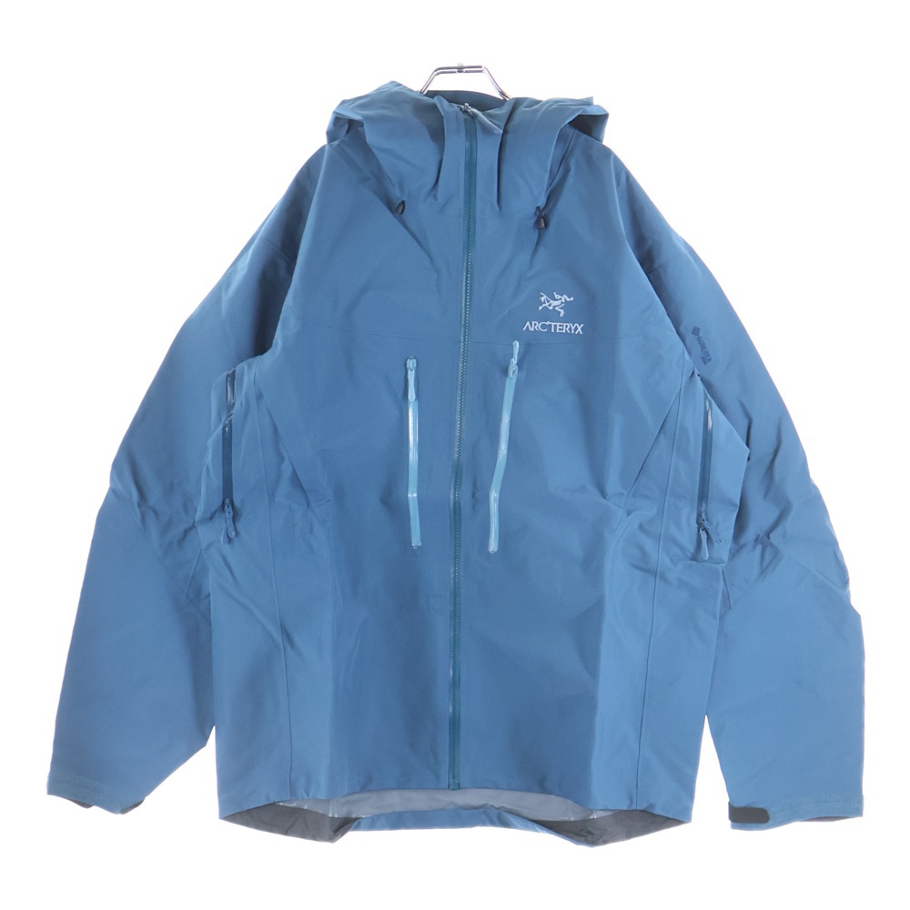 ALPHA SV JACKET GORE-TEX アルファエスブイ ゴアテックス フーデッドマウンテンジャケット ブルー X000004714 Sランク