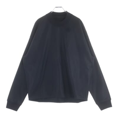 25AW WOOL MELTON CREW-NECK SWEATSHIRT ウールメルトン クルーネック スウェット トレーナー ブラック J22GU0112 J40045 Aランク