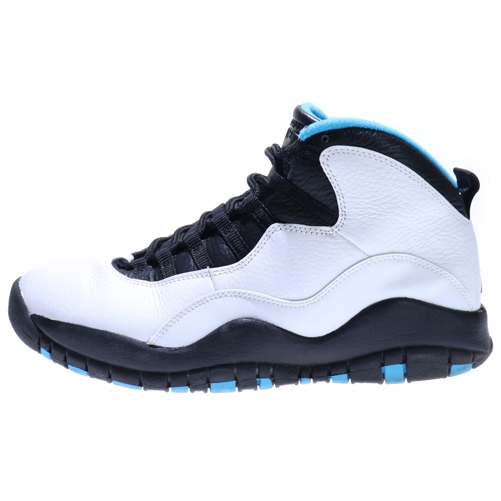 【観賞用 2013年製】AIR JORDAN 10 RETRO POWDER エアジョーダン レトロ パウダー ミッドカットスニーカー ブルー/ブラック/ホワイト US9.5/27.5cm 310805-106 Bランク