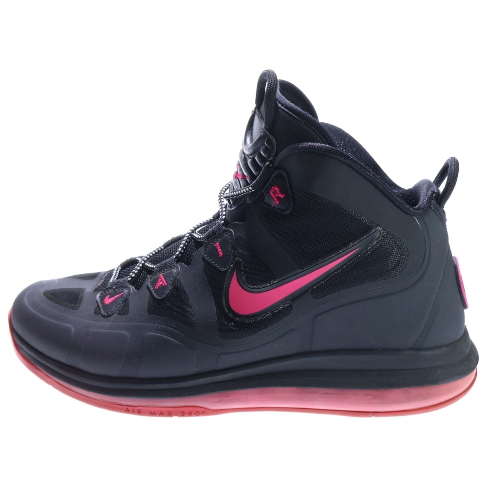 【観賞用 2012年製】AIR MAX UPTEMPO FUSE 360 エアマックスアップテンポ フューズ ミッドカットスニーカー ブラック/ピンク US9.5/27.5cm 555103-005 Bランク