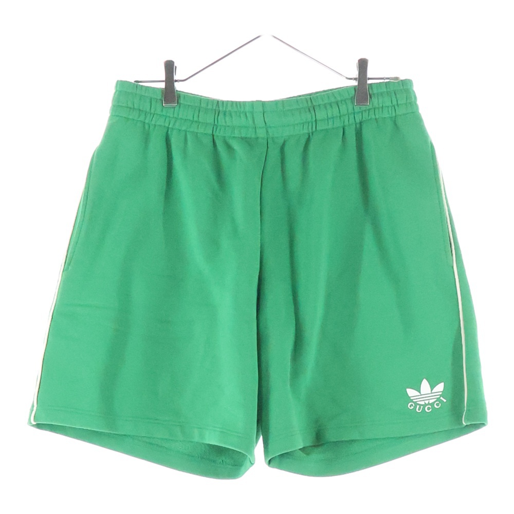 ×adidas アディダス トレフォイル スウェット ショーツ ハーフパンツ グリーン 691640 XJEKQ Bランク