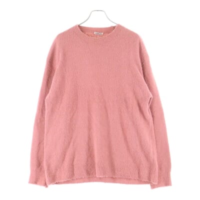 22SS COTTON LINEN CUT SHAGGY KNIT コットンリネン シャギーニットセーター ピンク A22SP02FL Bランク
