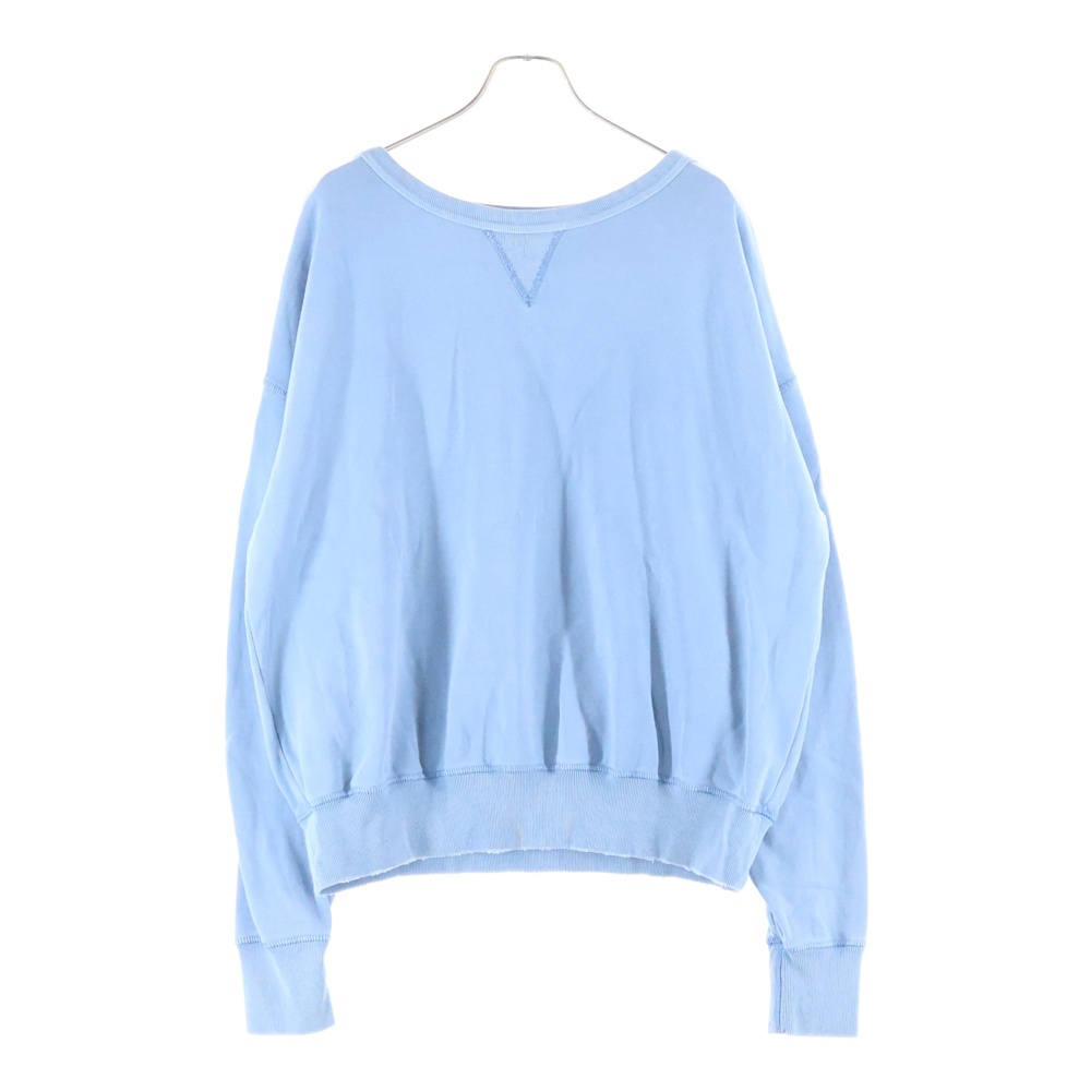 23SS ドロップショルダー スウェットトレーナー ブルー S50GU0207 Aランク