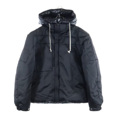 22AW ×Rick Owens MAYA70 RO リックオウエンス マヤ シャイニー リバーシブル ダウンジャケット ブラック H20961A00005 M2695 Bランク