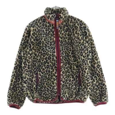 レオパード柄 ジップアップフリースジャケット イエロー/ブラック K1810LC155 Bランク