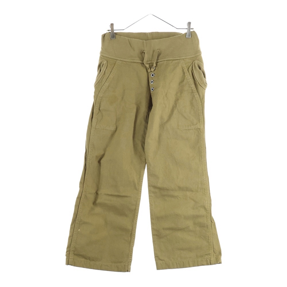 キャンバス ドローストリング アジャスタブルコットンサルエルパンツ ベージュ Bランク