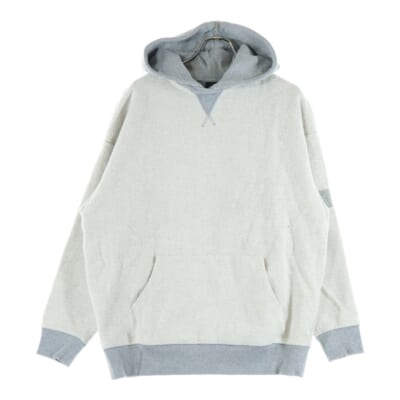 Reverse Williams II Hoodie インサイドアウト リバース プルオーバーパーカー ホワイトxグレー Bランク