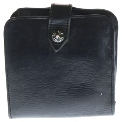 SQ BTN BILL スクエアボタンビル レザーウォレット 財布 ブラック Bランク