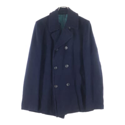 11AW AD2011 ウール ミドル丈 ピーコート ネイビー HH-J064 Bランク