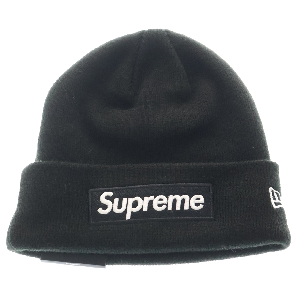 23AW ×NEW ERA Box Logo Beanie ニューエラ ボックスロゴ ビーニー ニットキャップ 帽子 ブラック Sランク