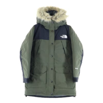 Mountain Down Coat マウンテンダウンコート ファー付 ジップアップダウンジャケット レディース ニュートープ/カーキ NDW92237 Bランク