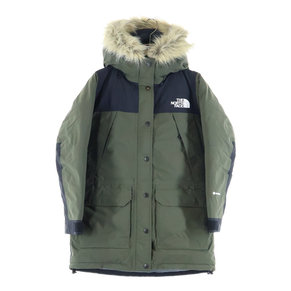 Mountain Down Coat マウンテンダウンコート ファー付 ジップアップダウンジャケット レディース ニュートープ/カーキ NDW92237 Bランク